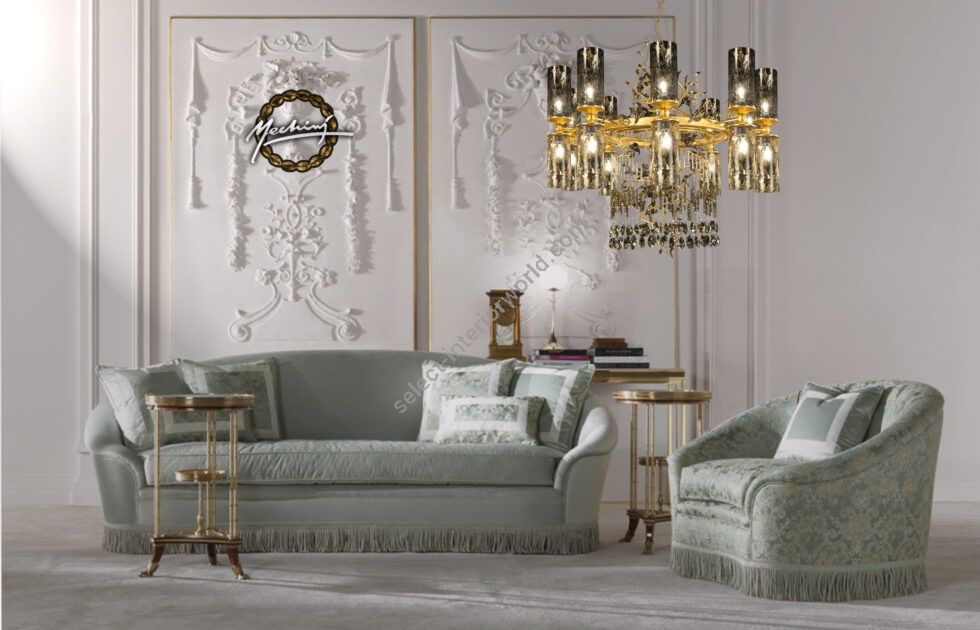 Mechini / Chandeliers / Clear and Coloured Bohemian Crystal L-MEK13/20 BIS