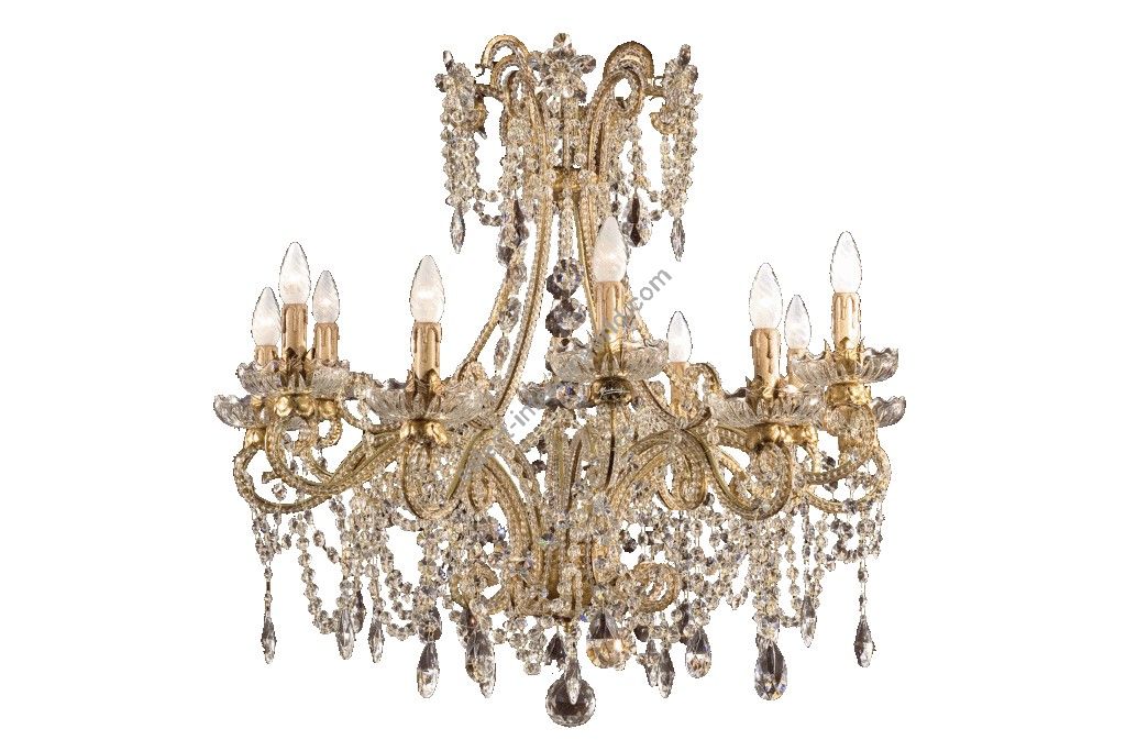 Mechini / Chandeliers / Bohemian Crystal and Clear Pearl Banding L135/12