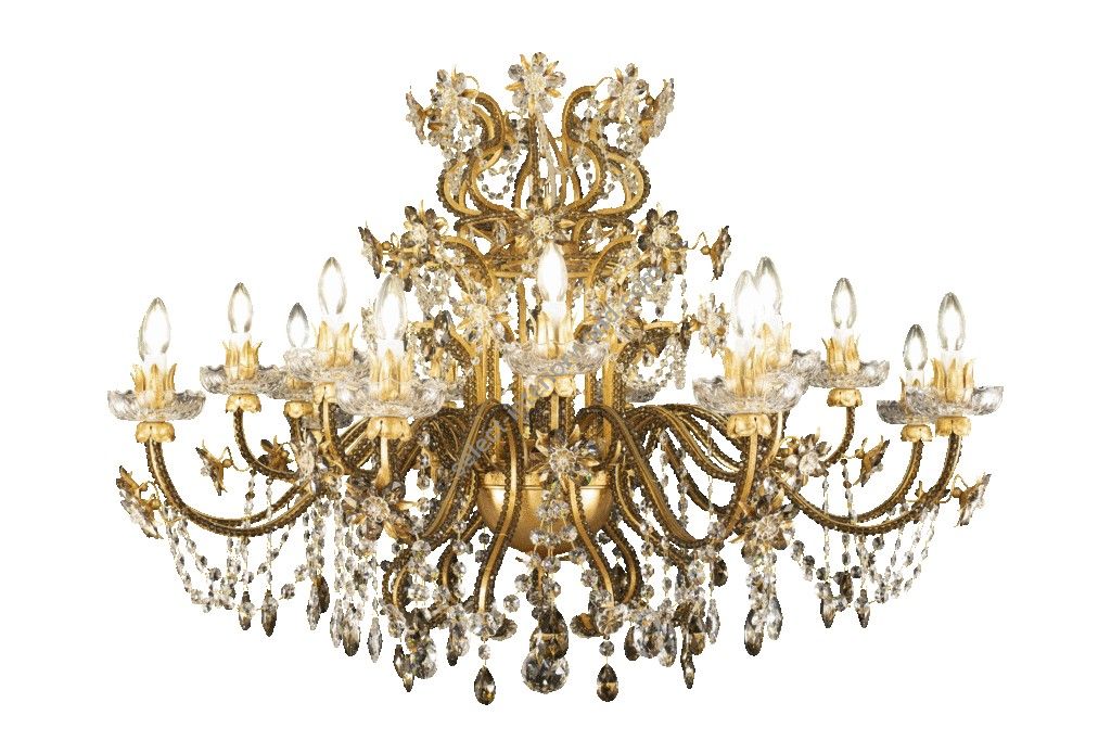 Mechini / Chandeliers / Clear and Coloured Bohemian Crystal L148/18 Corto
