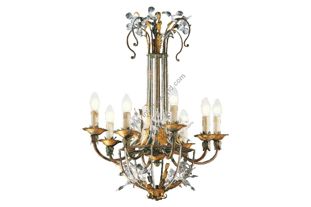 Mechini / Chandeliers / Murano Glass and Crystal Strip L195/8