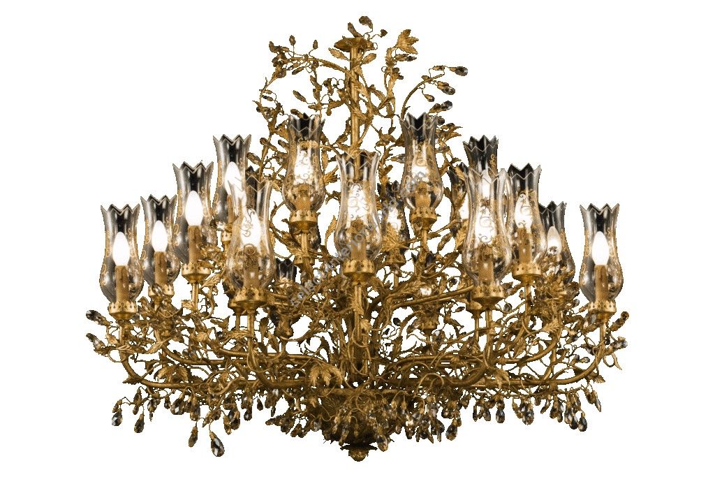 Mechini / Chandeliers / Clear and Colored Bohemian Crystal L202/24 – 5 Tips