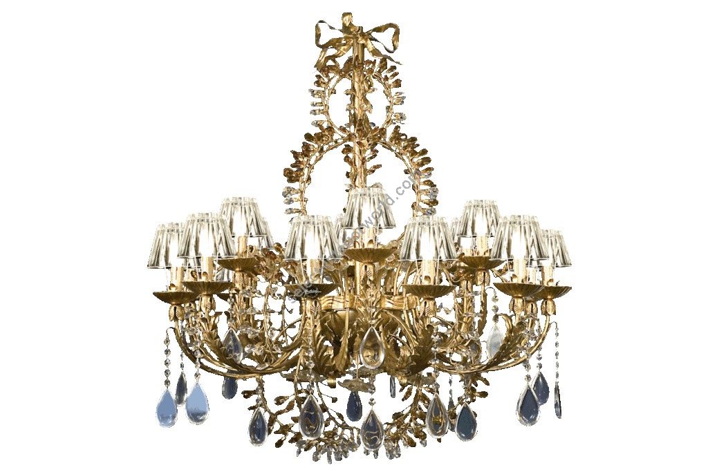 Mechini / Chandeliers / Bohemian Crystal and Crystal Lampshade L219/18 Bis