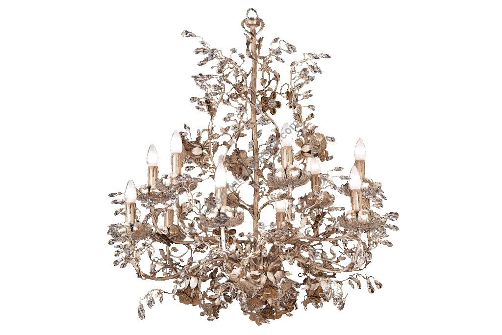 Mechini / Chandeliers / Clear Bohemian Crystal and Murano Glass L241/12