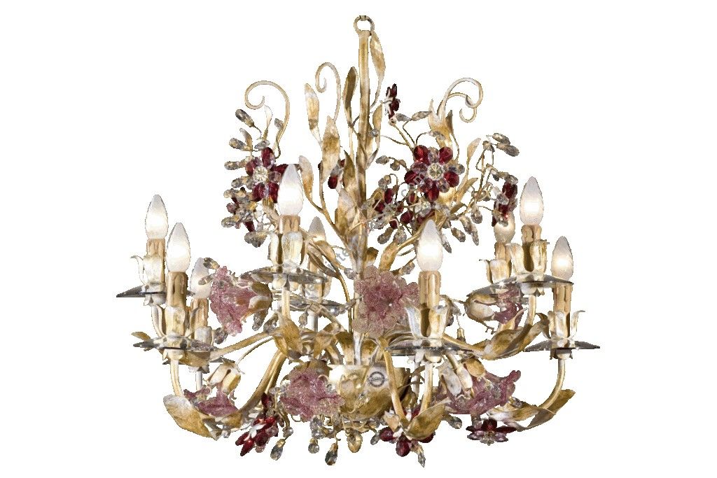 Mechini / Chandeliers / Bohemian Crystal and Murano Glass L283/10