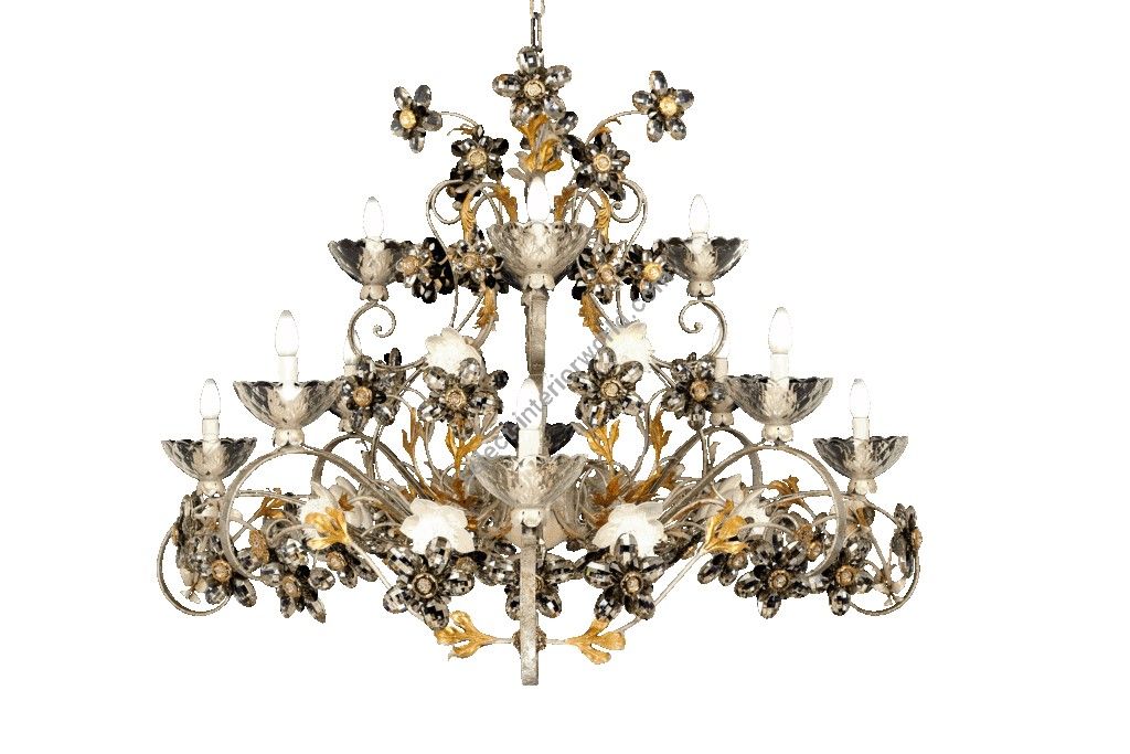 Mechini / Chandeliers / Bohemian Crystal & Porcelain and Lamp Shades L291/12