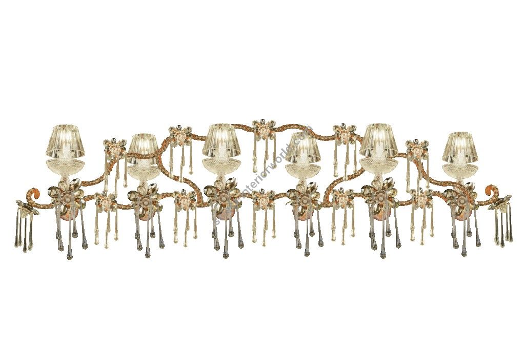 Mechini / Chandeliers / Bohemian Crystal & Clear Crystal Lampshades L311/6