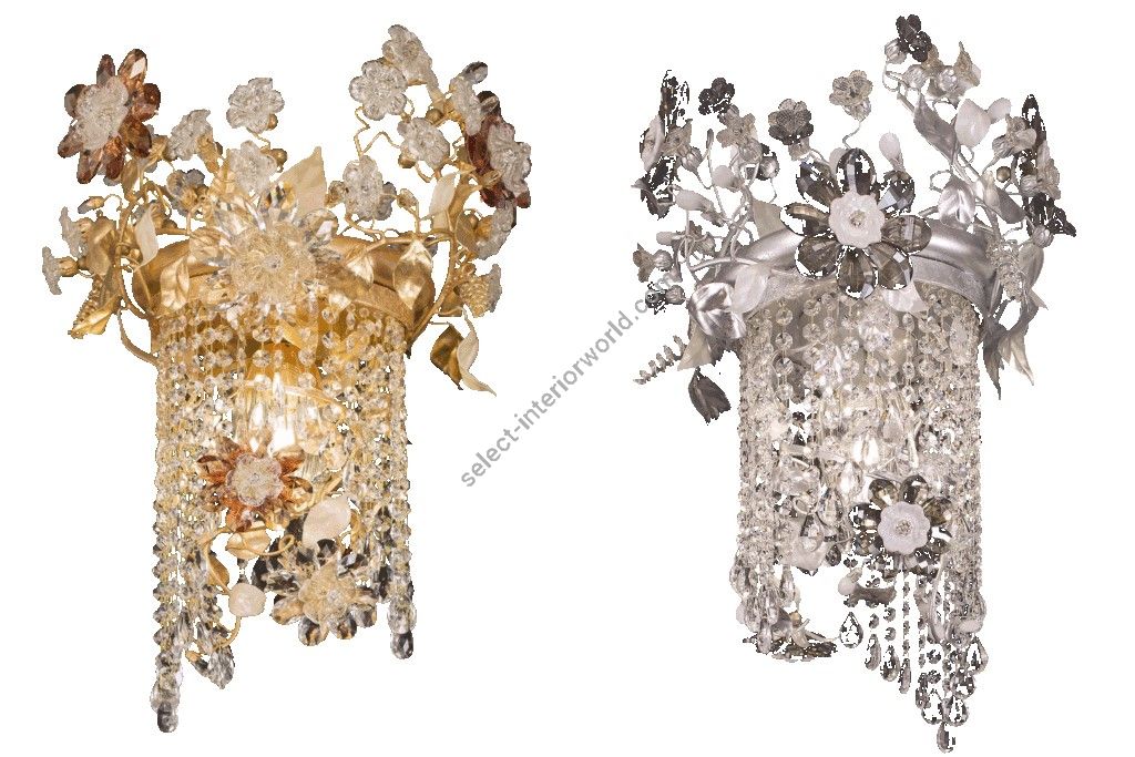 Mechini / Chandeliers / Bohemian Crystal & Biscuit Ceramic & Murano Glass L322/1