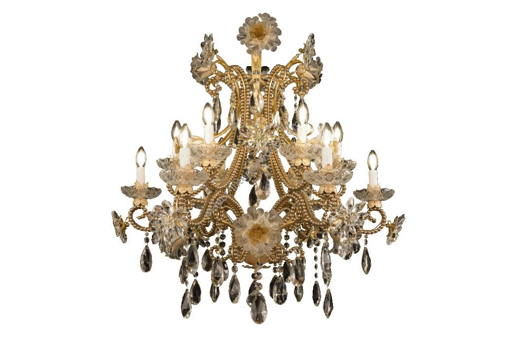 Mechini / Chandeliers / Clear Bohemian Crystal & Murano Glass L323/12