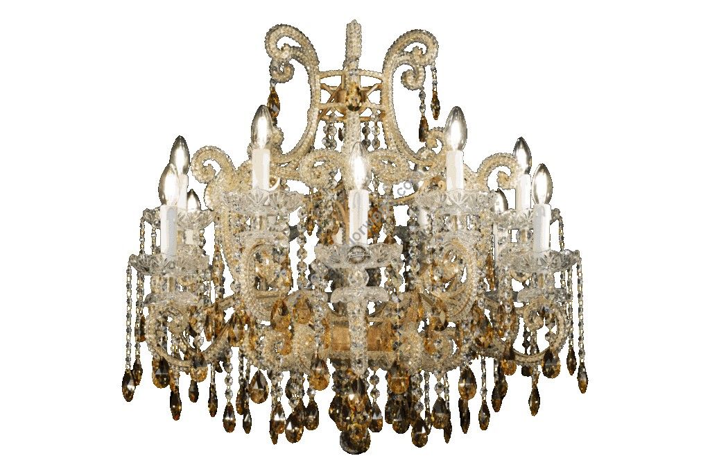Mechini / Chandeliers / Clear and Coloured Bohemian Crystal L327/12 Small