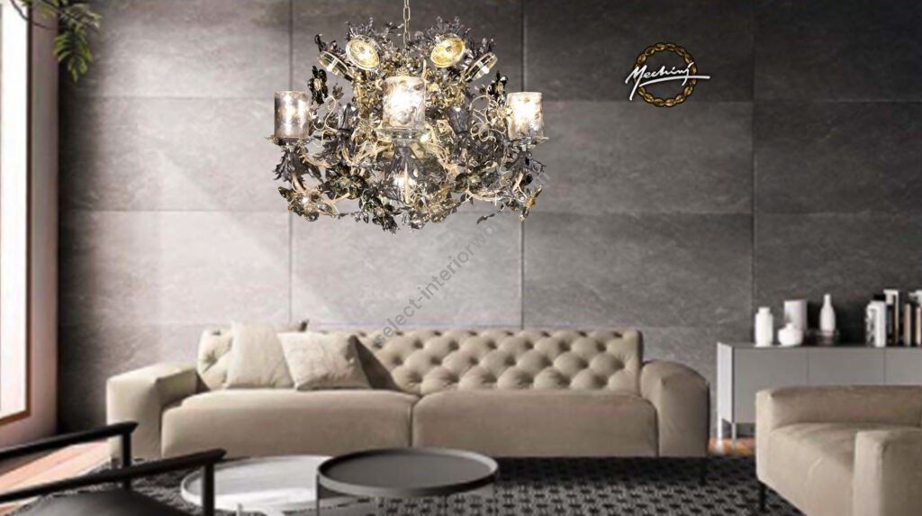 Mechini / Chandeliers / Clear and Coloured Bohemian Crystal L334/14