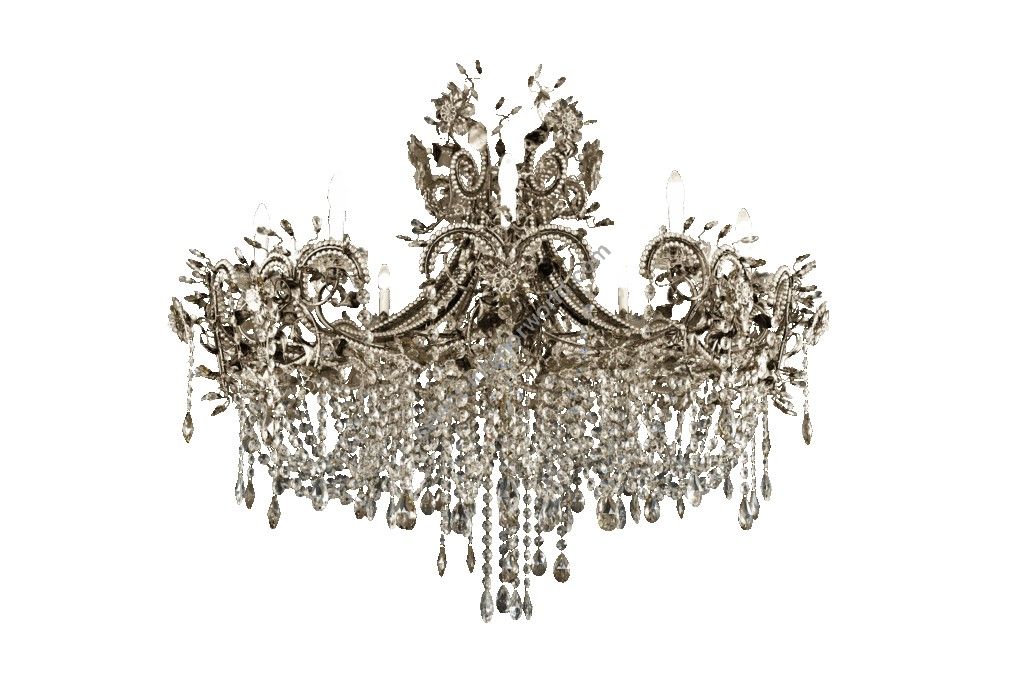 Mechini / Chandeliers / Clear and Coloured Bohemian Crystal L800/11 Gold