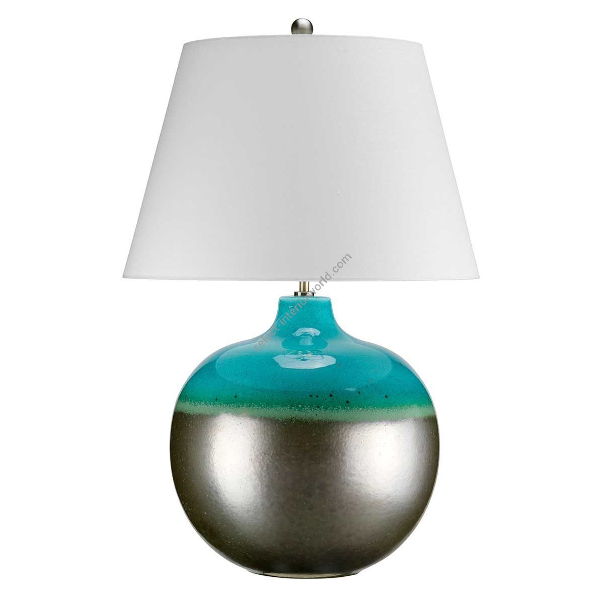 Elstead Lighting / Table Lamps / Laguna Large Turquoise and Graphite Glaze