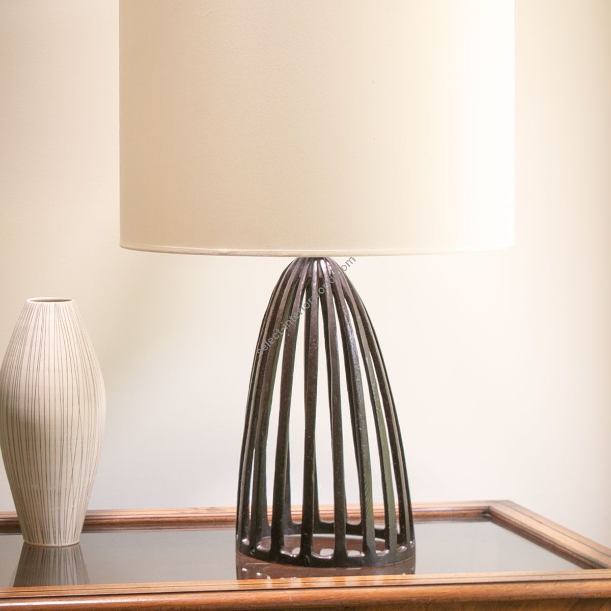 Objet Insolite / Bronze table lamp / Lampe Gloria