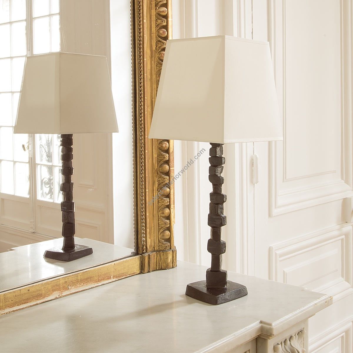 Objet Insolite / Bronze table lamp / Lampe Petite Fragile