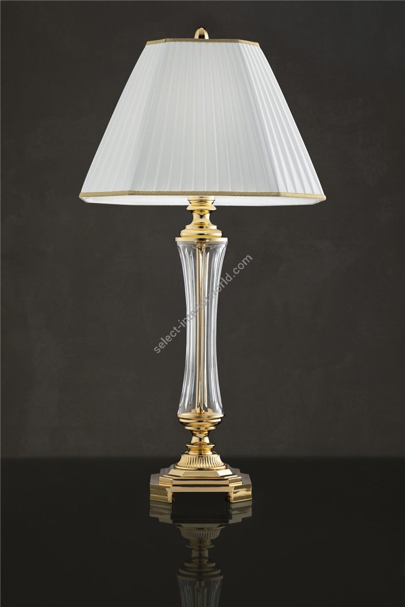Italian Luxury Lighting / Table Lamps / Gold with Lampshade LF1001