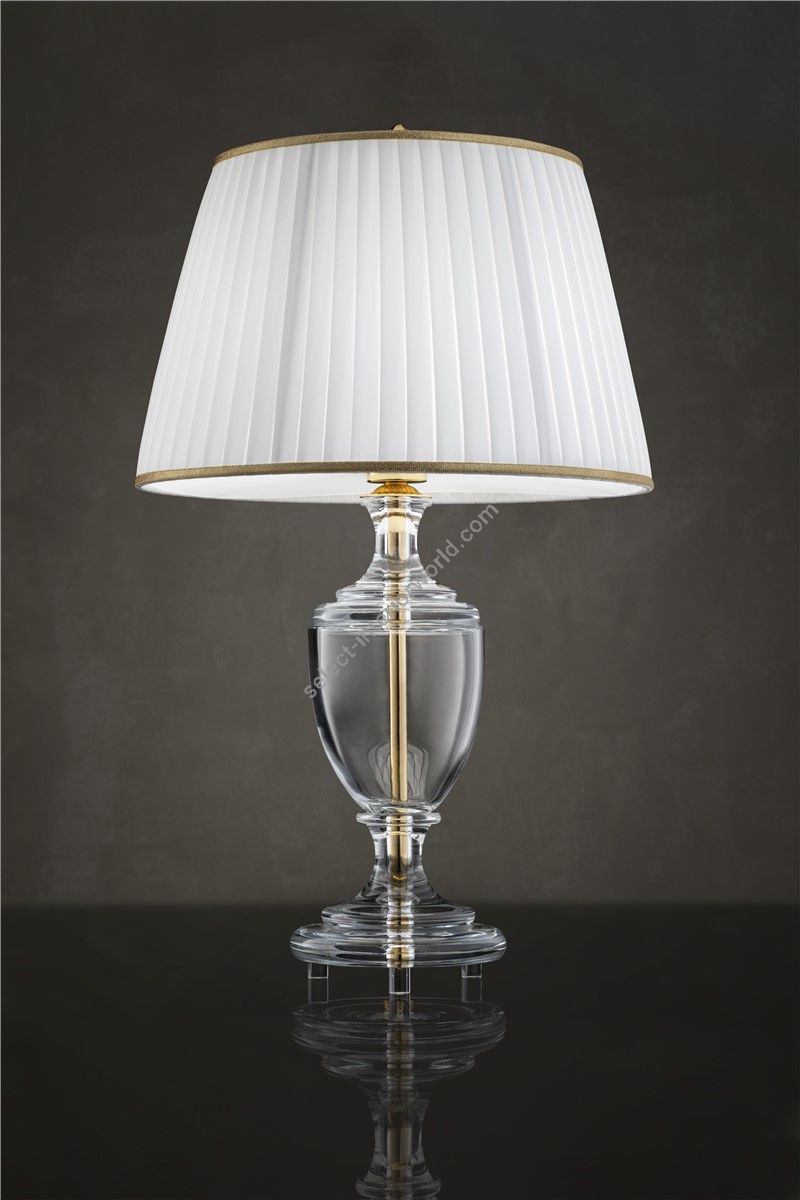 Italian Luxury Lighting / Table Lamps / Crystal With Lampshade LF1030