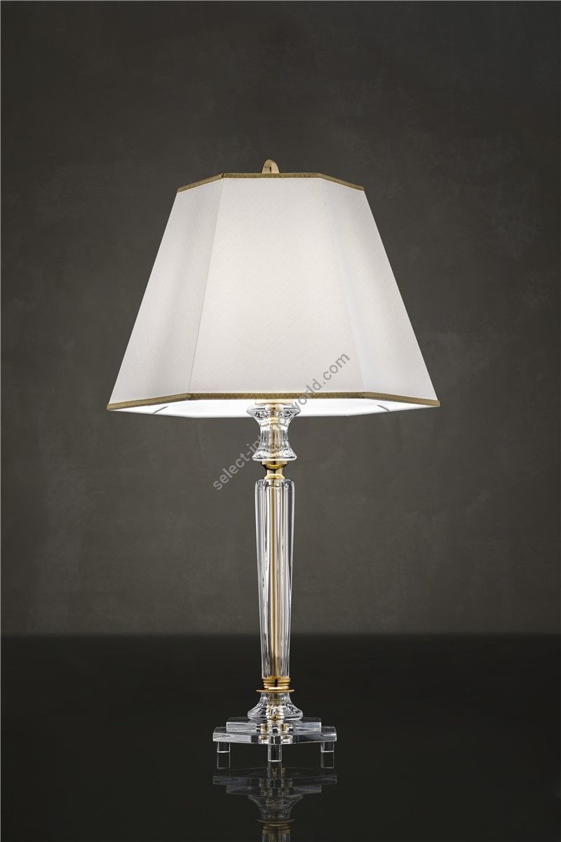 Italian Luxury Lighting / Table Lamps / Crystal and Brass Components LF2026