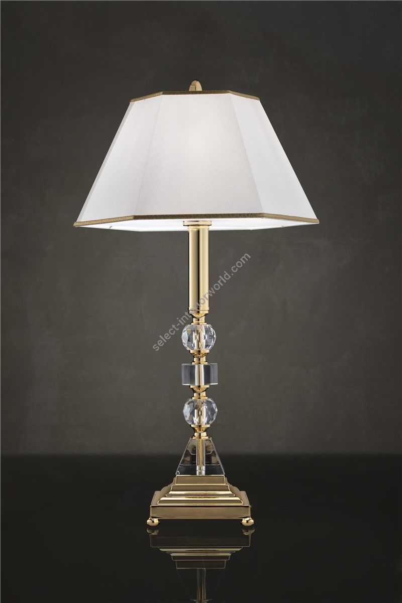 Italian Luxury Lighting / Table Lamps / Gold with Lampshade LF2033