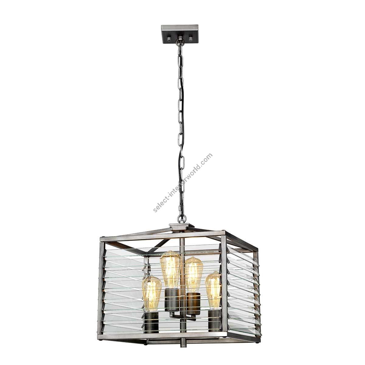 Elstead Lighting / Chandeliers / Louvre 4 Painted Gunmetal
