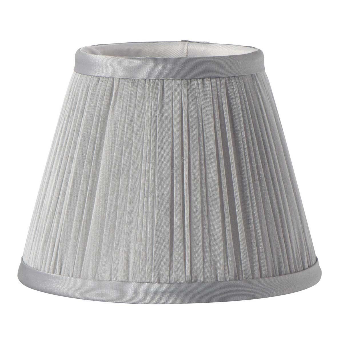 Elstead Lighting / Lampshades / Clip Shades Pleated Grey Chiffon Candle Shade