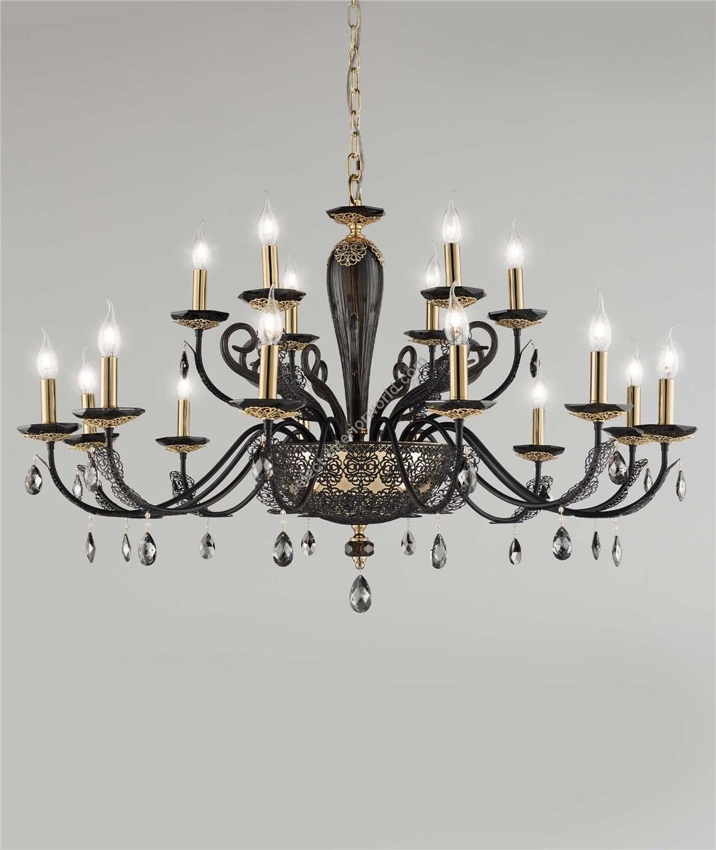 Euroluce Lampadari / Chandeliers / Macramè L12+6