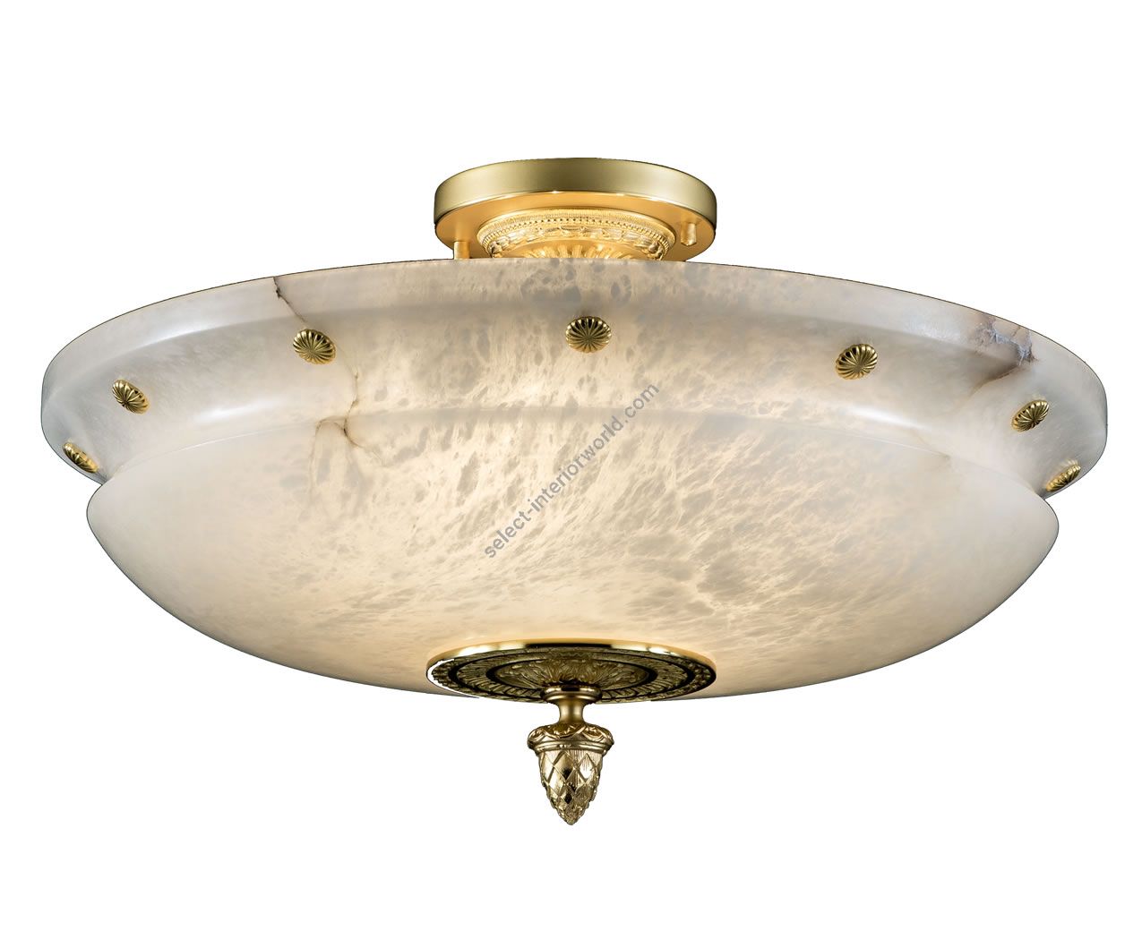 Mariner / Ceiling Lights / Casted Bronze & Alabaster 20207.0