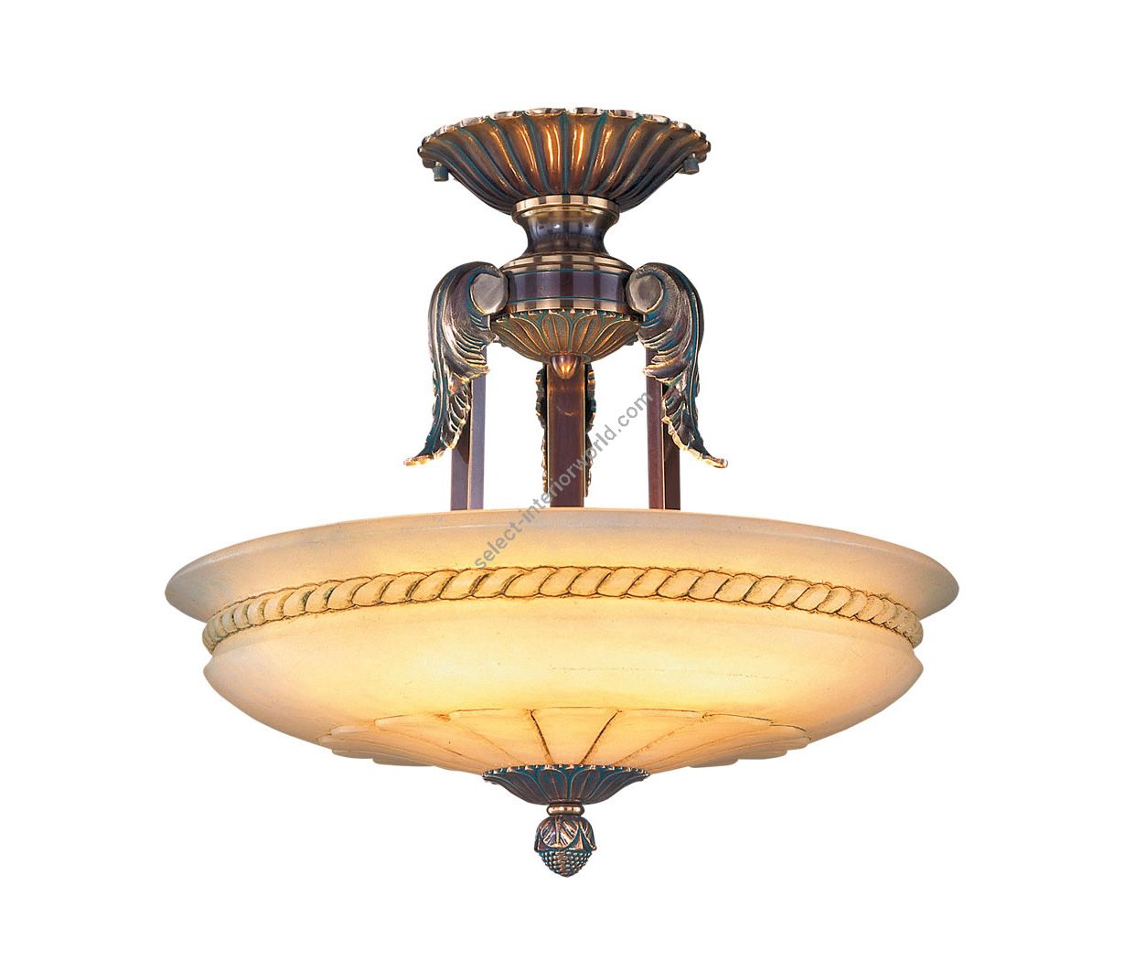 Mariner / Pendants & Suspension Lights / Casted Bronze & Alabaster 18660.0