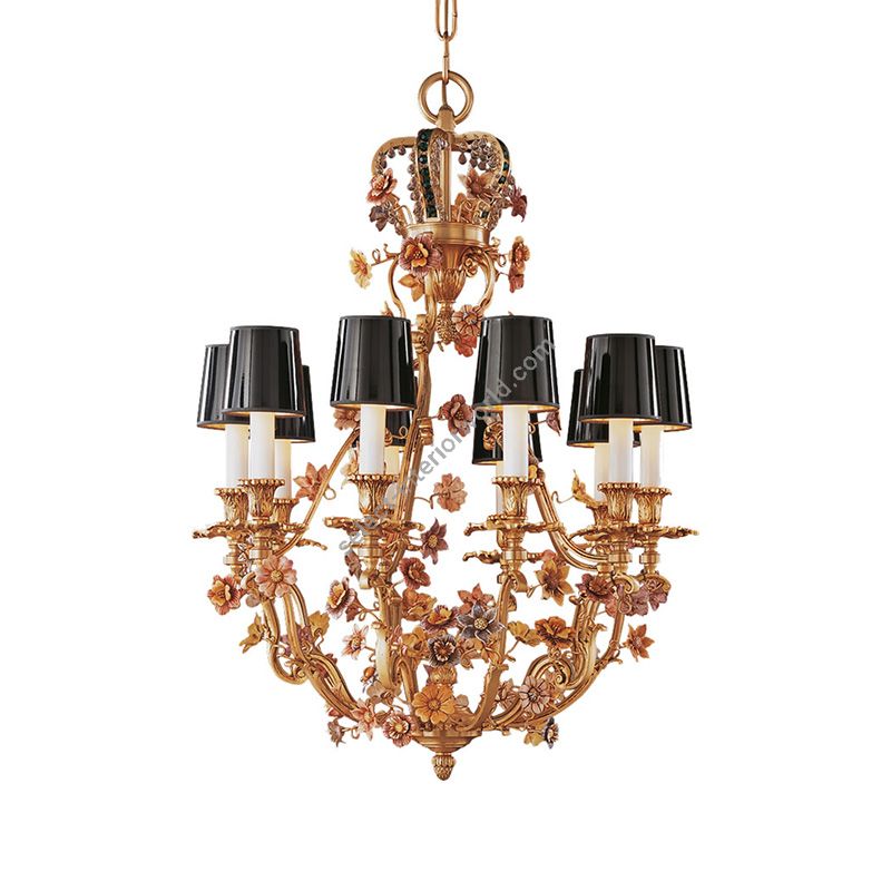 Mariner / Chandeliers / Casted Bronze & Ceramic flowers 19112.0