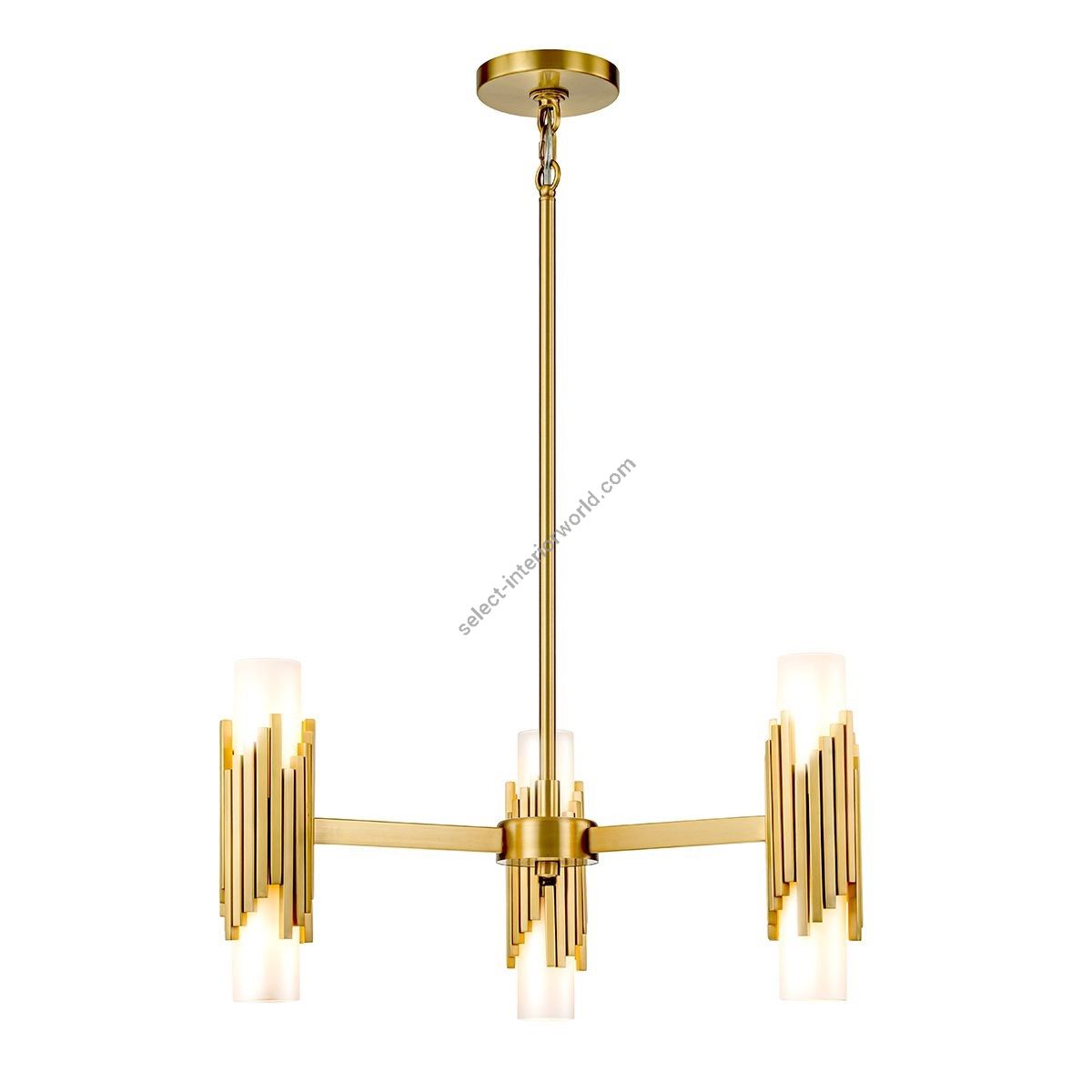 Elstead Lighting / Chandeliers / Marvele 6 Aged Brass