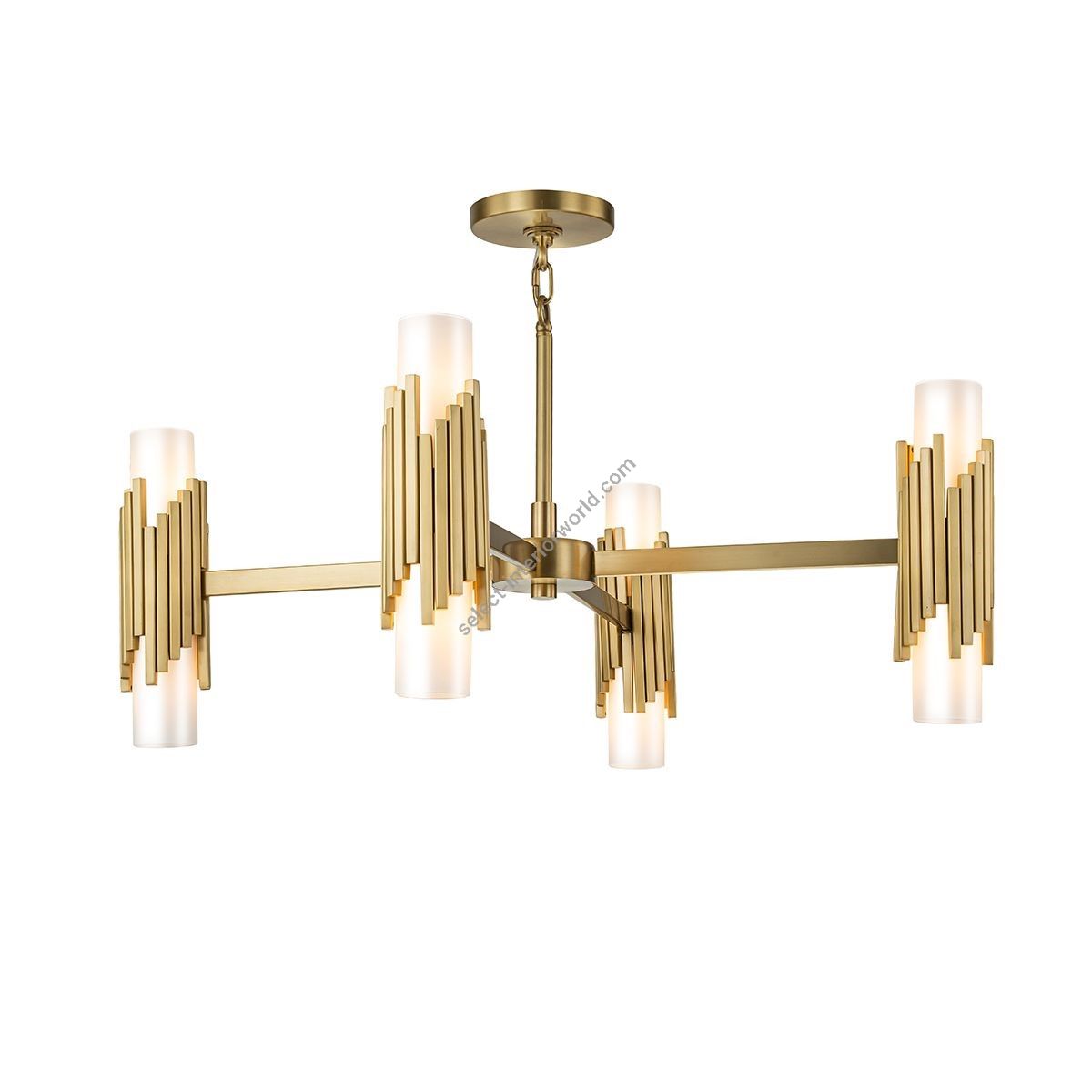 Elstead Lighting / Chandeliers / Marvele 8 Aged Brass