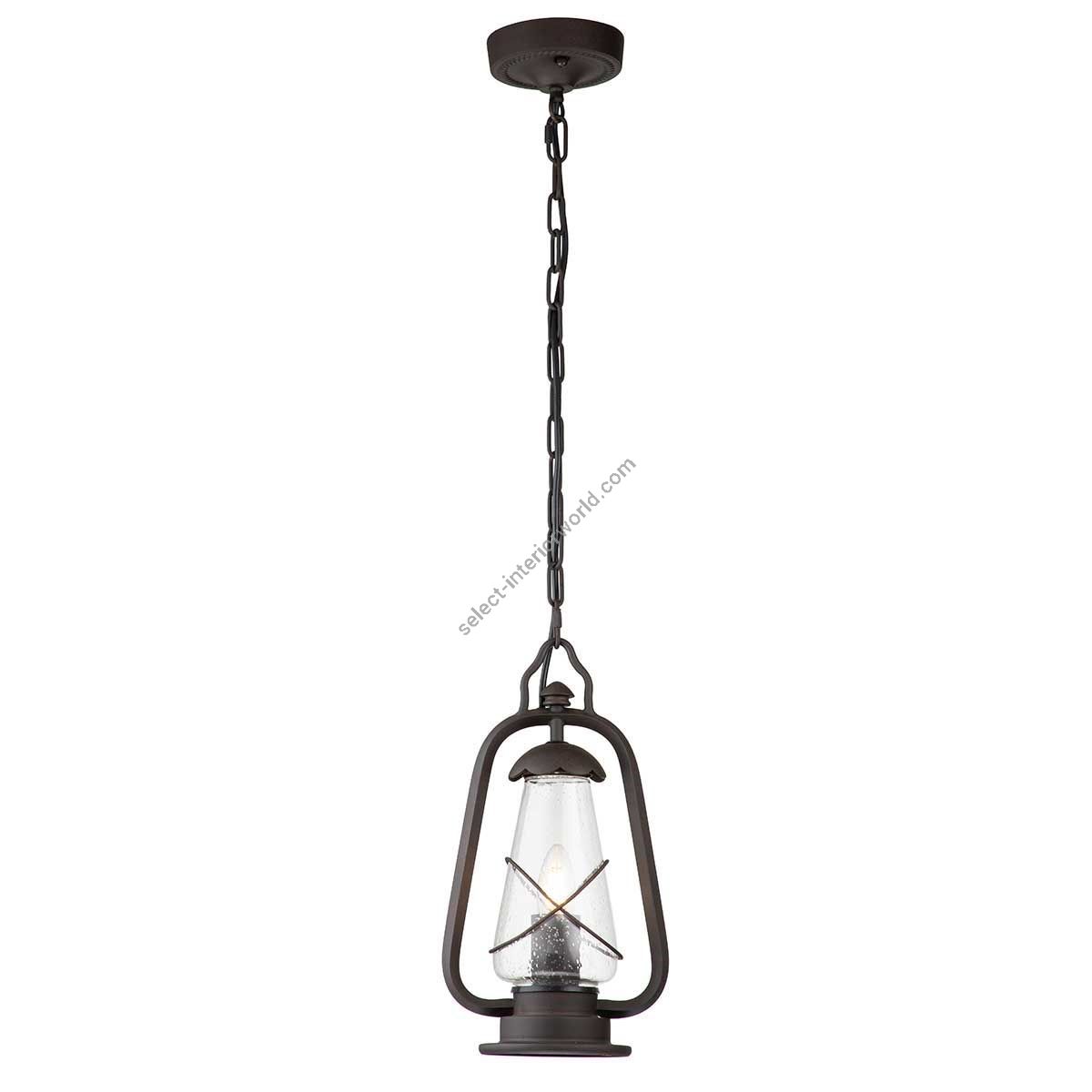 Elstead Lighting / Outdoor Pendant Lights / Miners 1 Chain Lantern Old Bronze