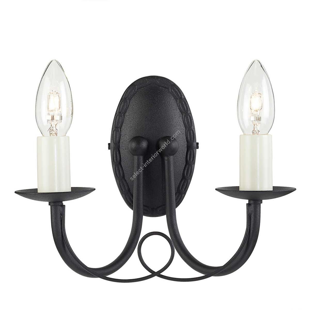 Elstead Lighting / Wall Lights / Minster 2 Black