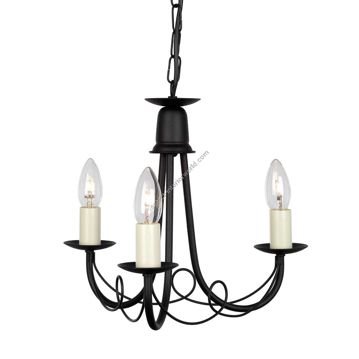 Elstead Lighting / Chandeliers / Minster 3 Black