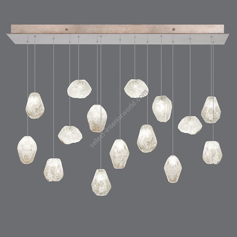 Fine Art Handcrafted Lighting / Pendant Lights / Natural Inspirations 48″ Rectangular 853740-13L 23L