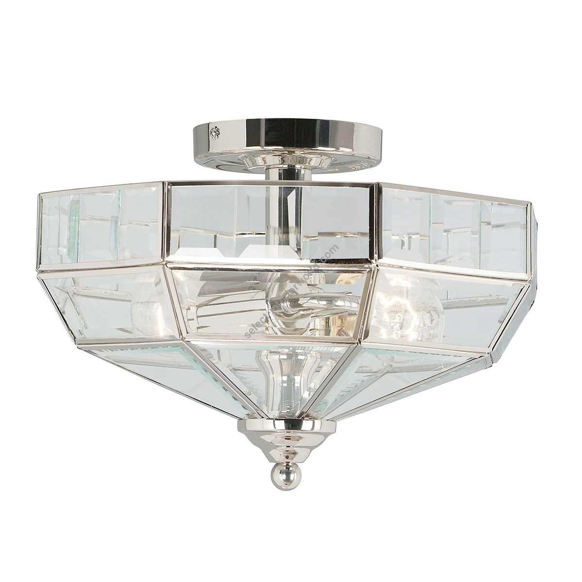 Elstead Lighting / Ceiling Lights / Old Park 2 Semi-Flush Polished Nickel