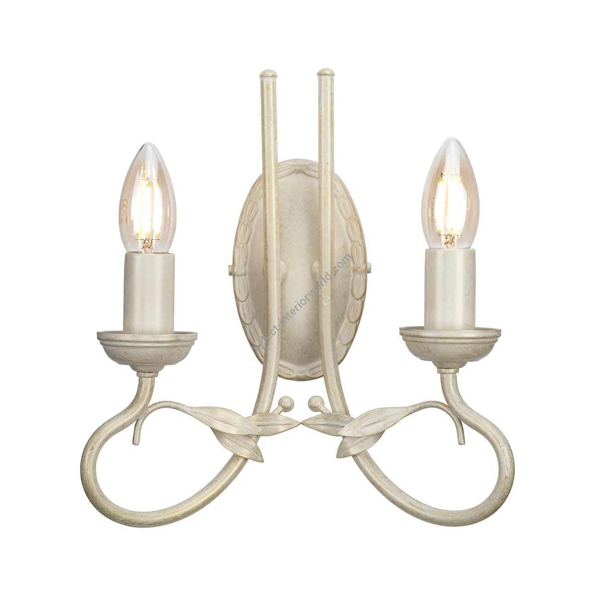 Elstead Lighting / Wall Lights / Olivia 2 Ivory & Gold Patina