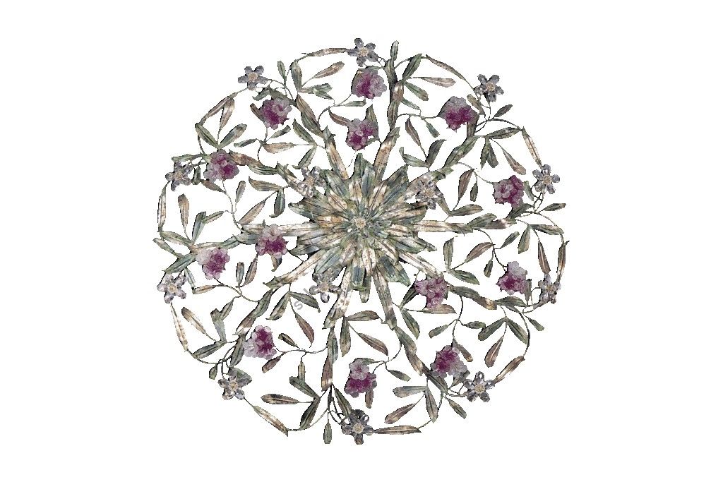 Mechini / Ceiling Lights / Coloured Bohemian Crystal and Murano Glass P349/12