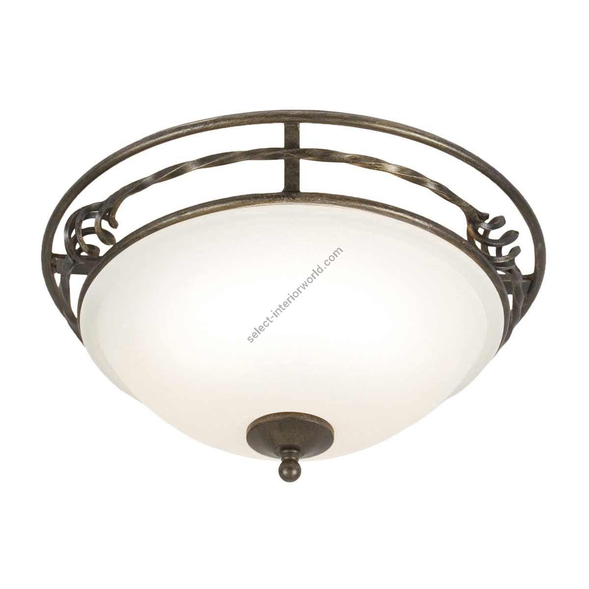 Elstead Lighting / Ceiling Lights / Pembroke 2 Flush Style A Black & Gold