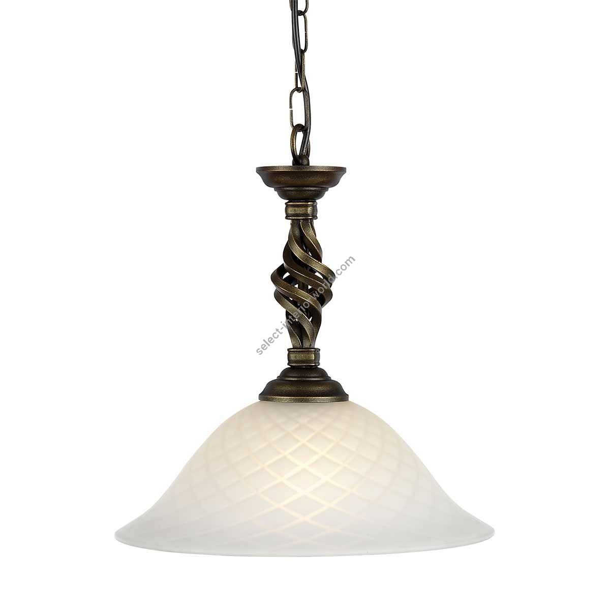 Elstead Lighting / Pendant Lights / Pembroke 1 Light Pendant - Black / Gold