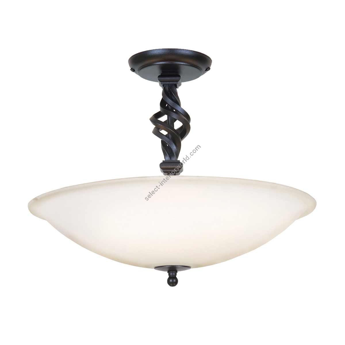 Elstead Lighting / Ceiling Lights / Pembroke 3 Semi-Flush Black
