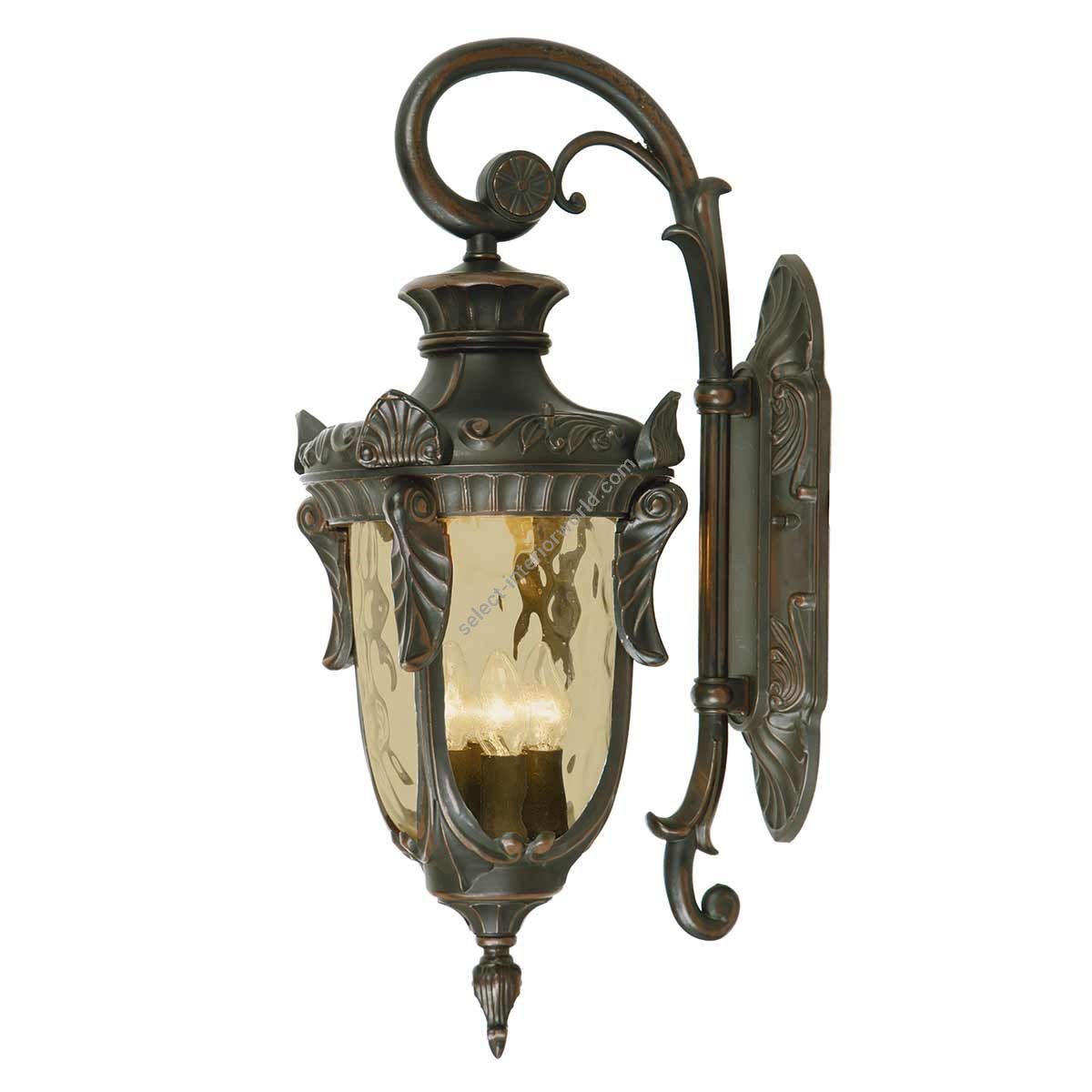 Elstead Lighting / Outdoor Wall Lights / Philadelphia 3 Large Down Lantern Old Bronze