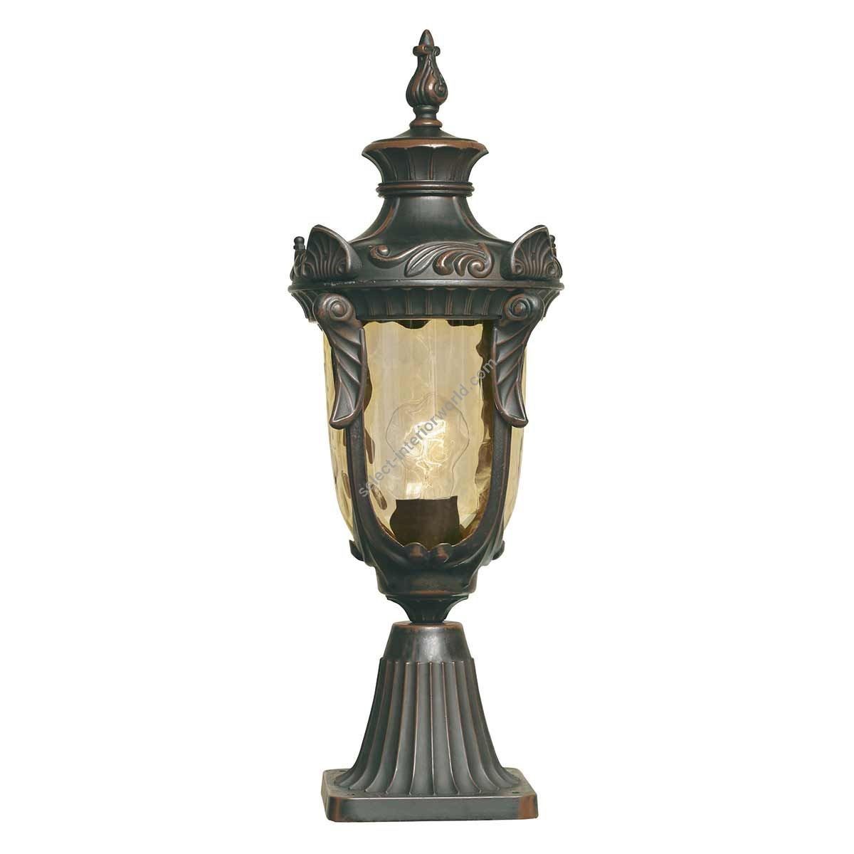 Elstead Lighting / Outdoor Pedestal Lights / Philadelphia 1 Medium Old Bronze