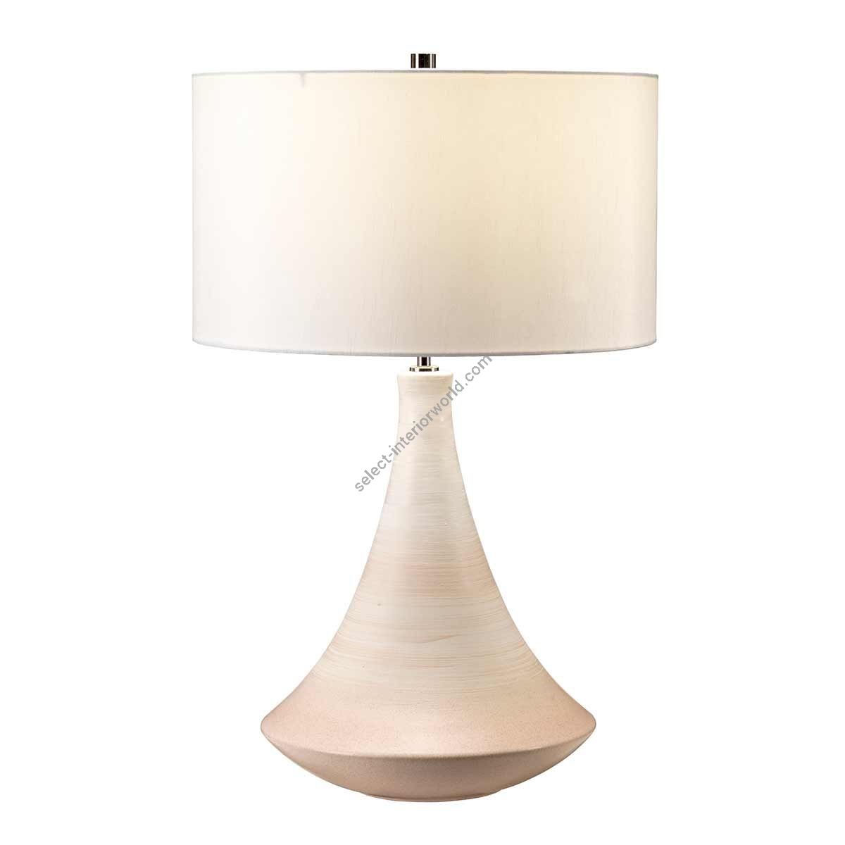 Elstead Lighting / Table Lamps / Pinner 1 Subtle Pink & Matt Cream