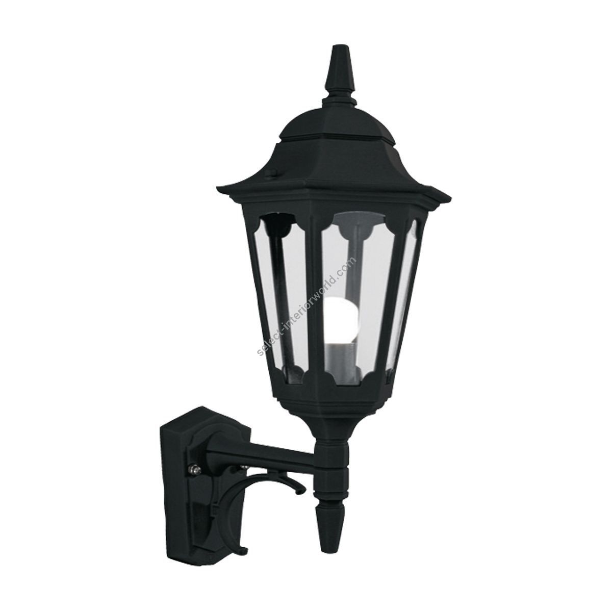 Elstead Lighting / Outdoor Wall Lights / Parish Up Lantern Black