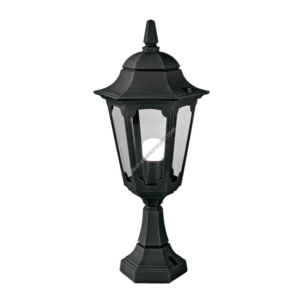 Elstead Lighting / Outdoor Pedestal Lights / Parish 1 Lantern Black