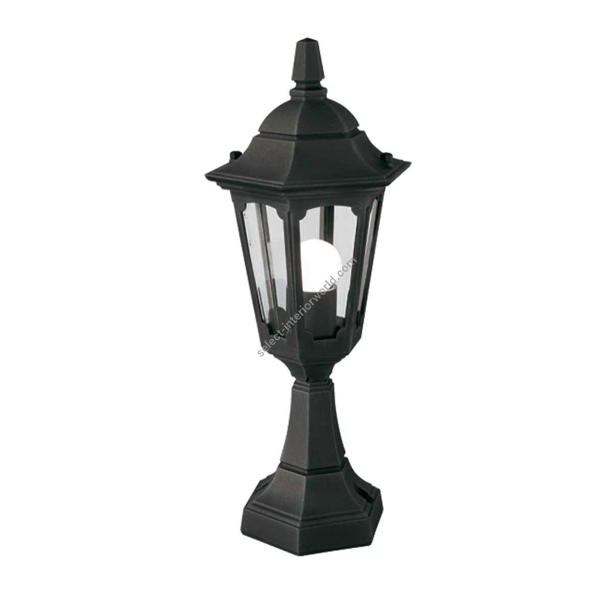 Elstead Lighting / Outdoor Pedestal Lights / Parish Mini 1 Lantern Black
