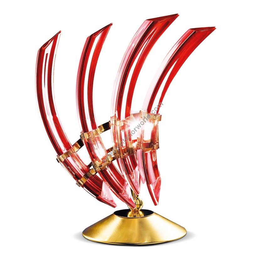 Patrizia Volpato / Table Lamps / Rondò Murano Glass 24 Karat Gold 522-LPDX