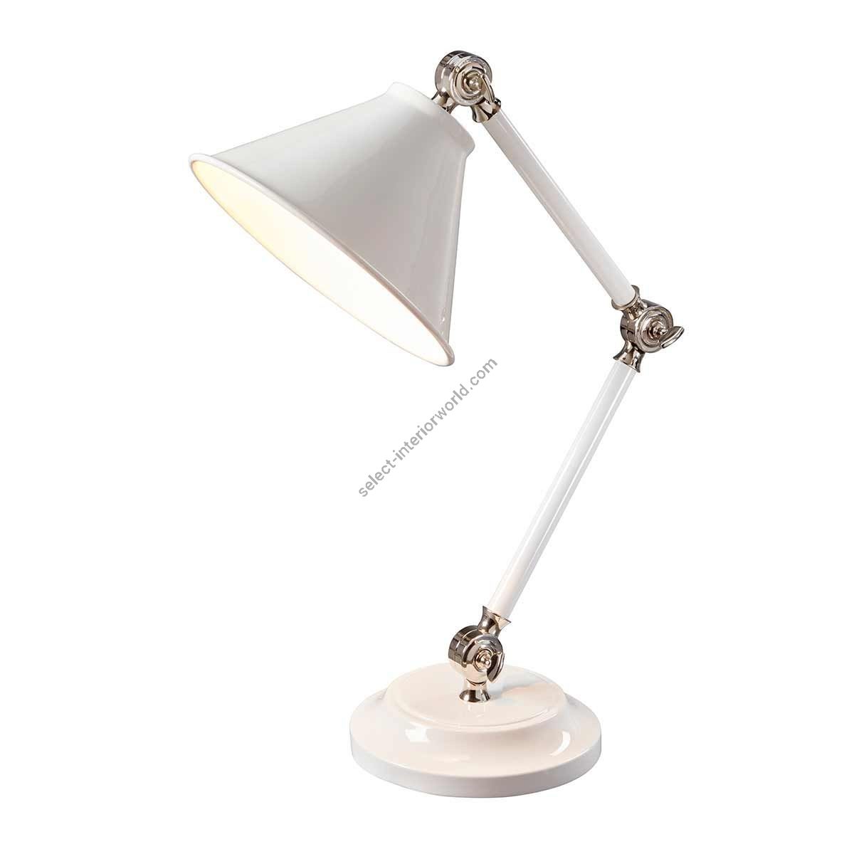 Elstead Lighting / Desk Lamps / Provence Element 1 Mini White & Polished Nickel