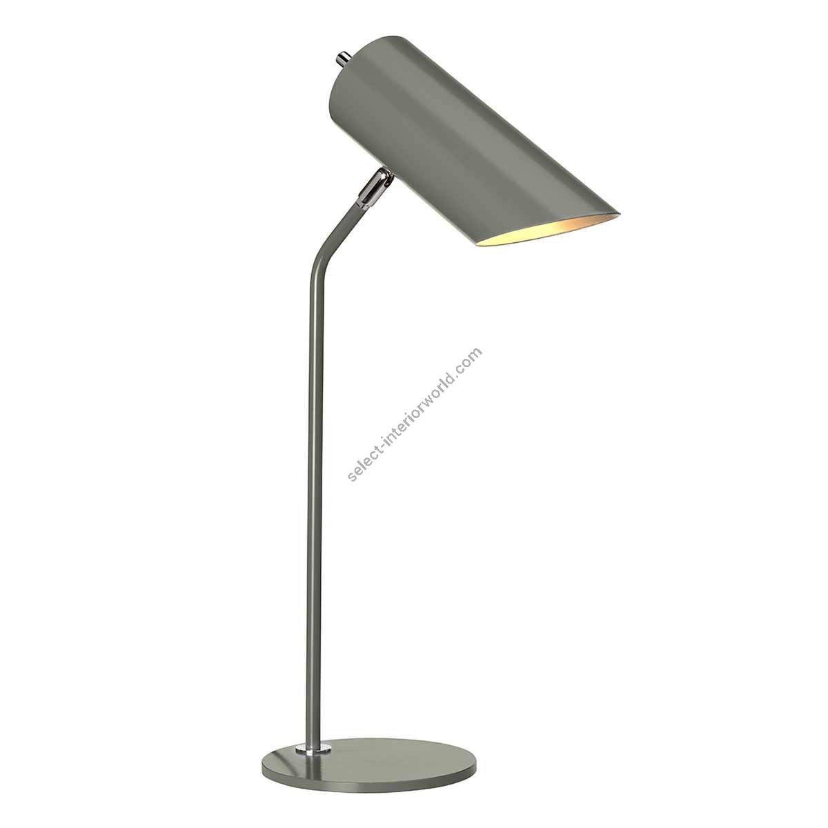 Elstead Lighting / Table Lamps / Quinto Dark Grey & Polished Nickel