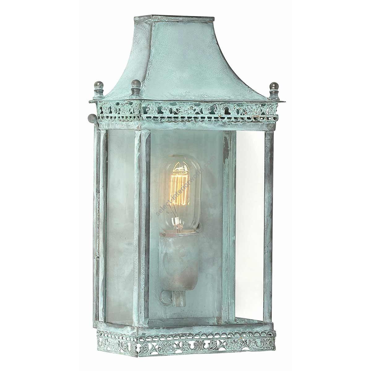 Elstead Lighting / Outdoor Wall Lights / Regents Park 1 Lantern Verdigris